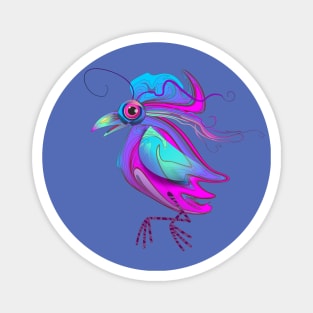 Fantastic Purple Bird Magnet